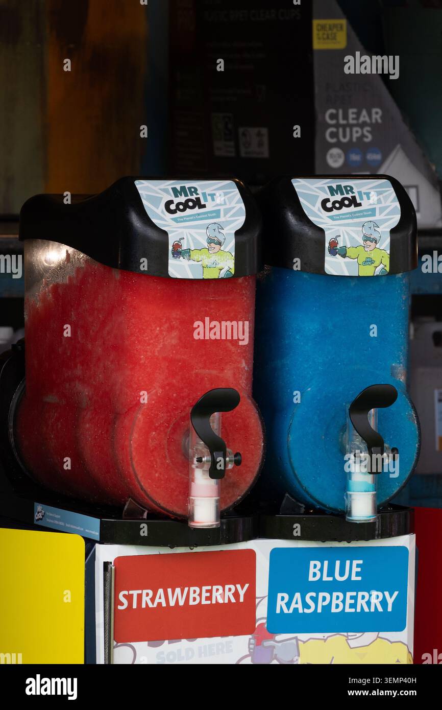 Mr. Cool IT Slush Spender. Stockfoto