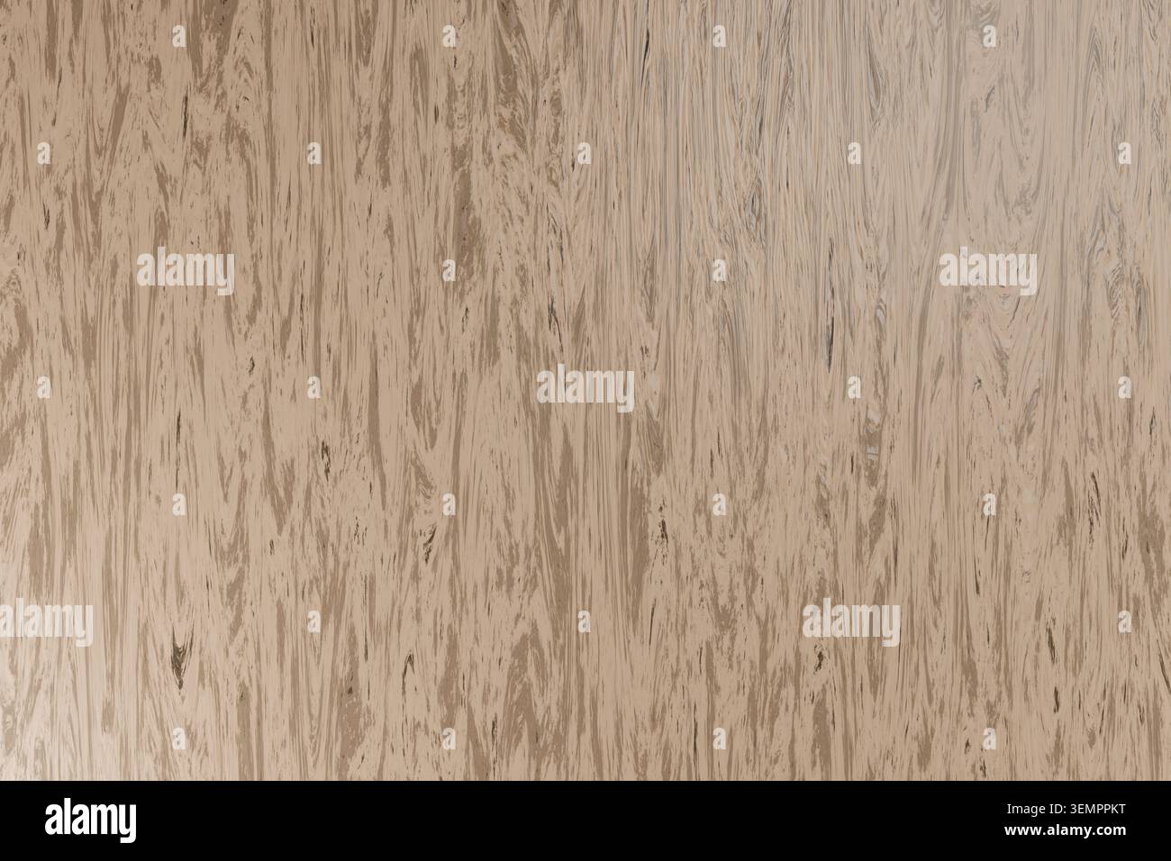Abstraktes 3D-Rendering eines hellbeigen Holzhintergrunds. Minimalistischer Hintergrund mit Holzmuster, perfekt als Kopierraum für Graphic de Stockfoto