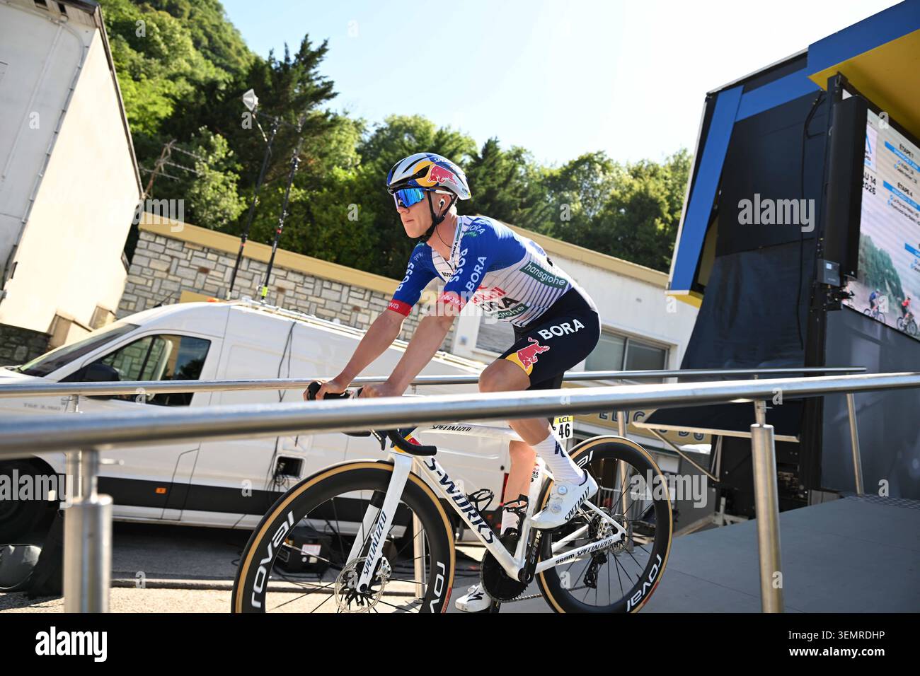 08-06-2026 Tour Auvergne - Rhone Alpes; Tappa 02 Saint Martin Le Vinoux - Le Puy En Velay; 2026 Red Bull - Bora Hansgrohe; Van Gils, Maxim; Saint Martin Le Vinoux; Stockfoto