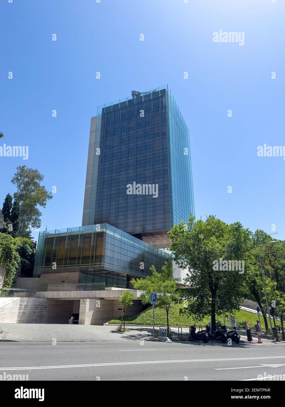 Edificio Castelar, paseo de las Castellana, Madrid, Spanien Stockfoto