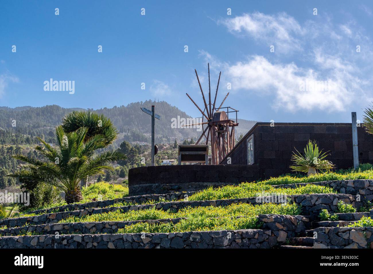 La Palma, Garafia, Molino de Las Tricias Stockfoto