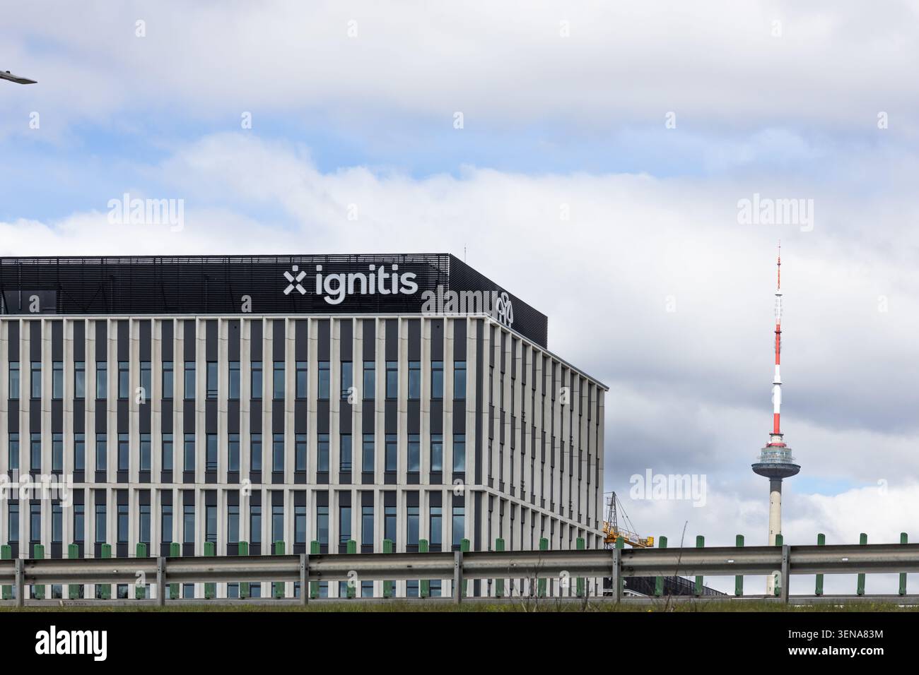 Firmenzentrale der Ignitis Group. Vilnius, Litauen, 1. Mai 2026 Stockfoto