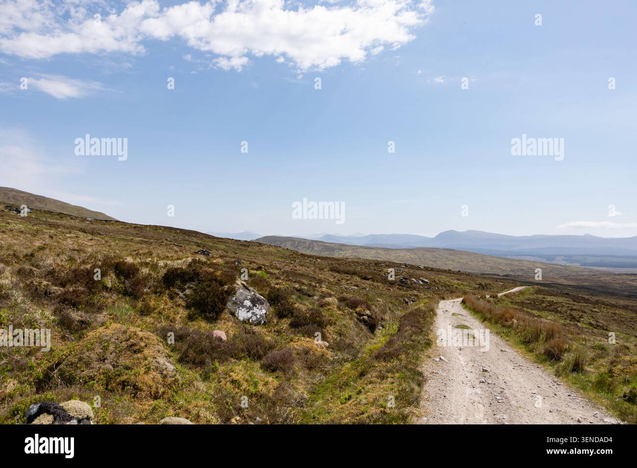 Schauen Sie SSE in Richtung Loch Eigheach Gaur, Corrour zum Rannoch Station Walk, 2026 - siehe „weitere Informationen“ unten Stockfoto