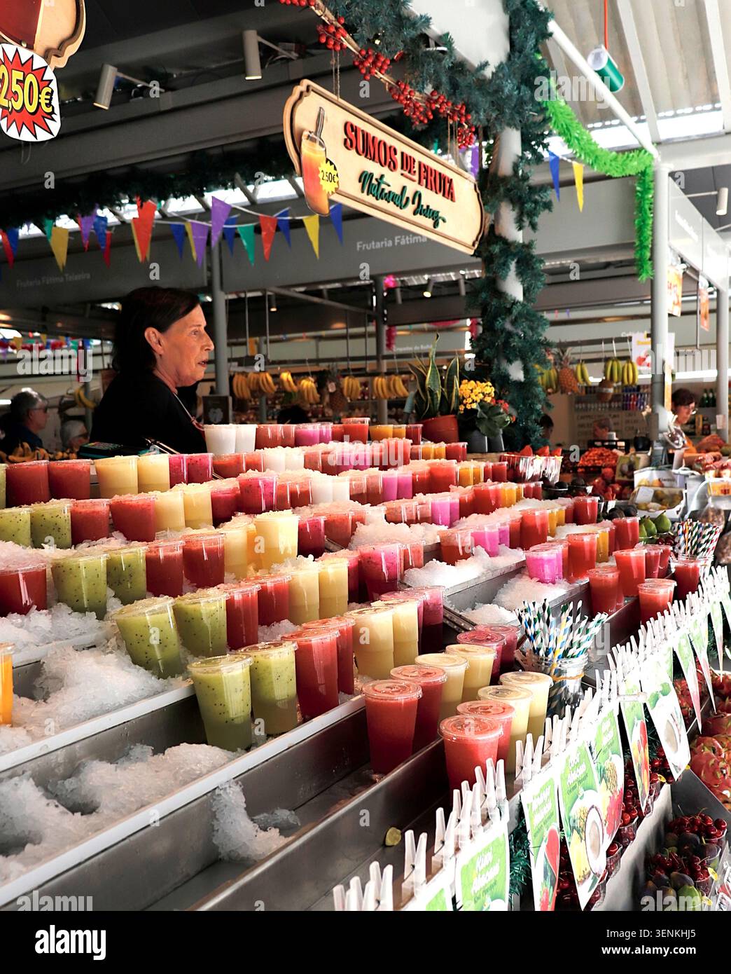 Frischer Obstsaft Stockfoto