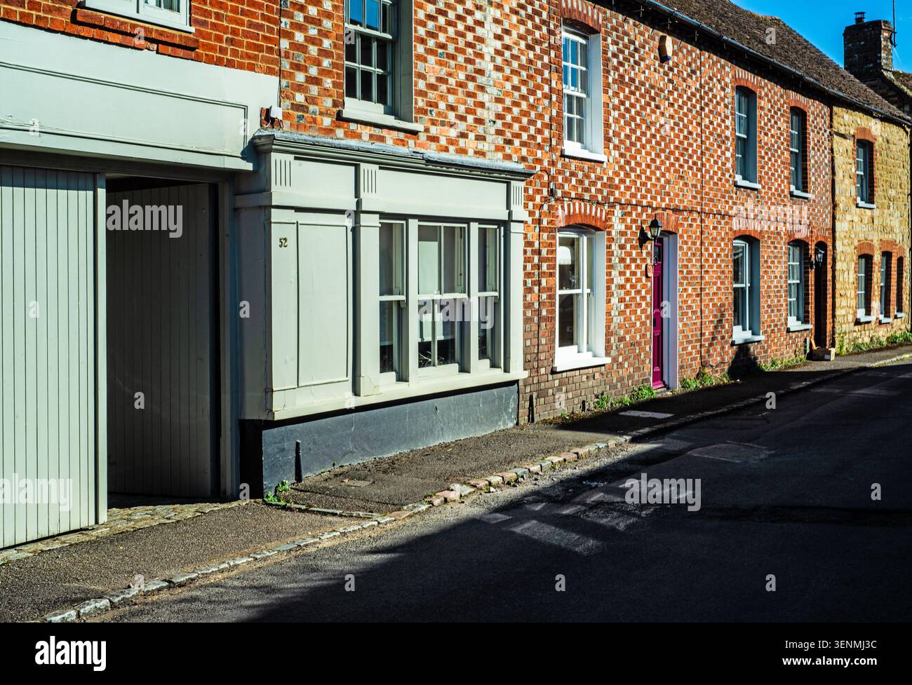 Ex Store and Terrace Cottages Long Crendon Buckinghamshire, England Stockfoto