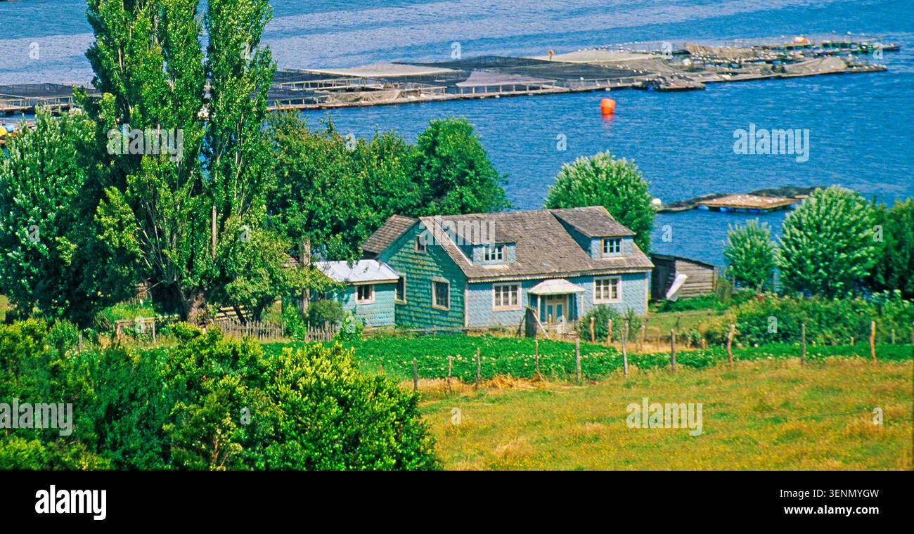 fisherman House Chiloé Island, Chile Stockfoto