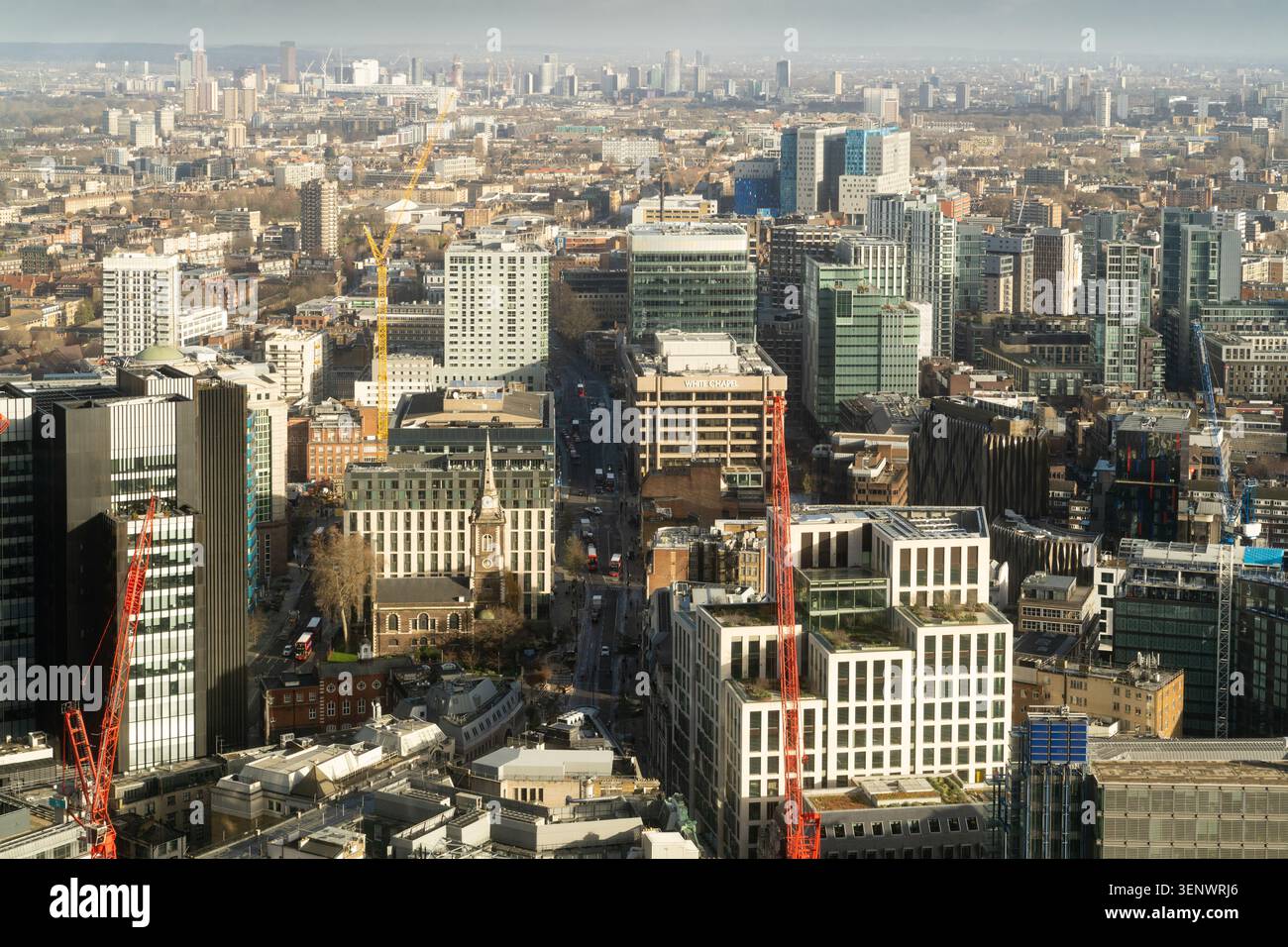 Aldgate vom Sky Garden, Walkie Talkie Stockfoto