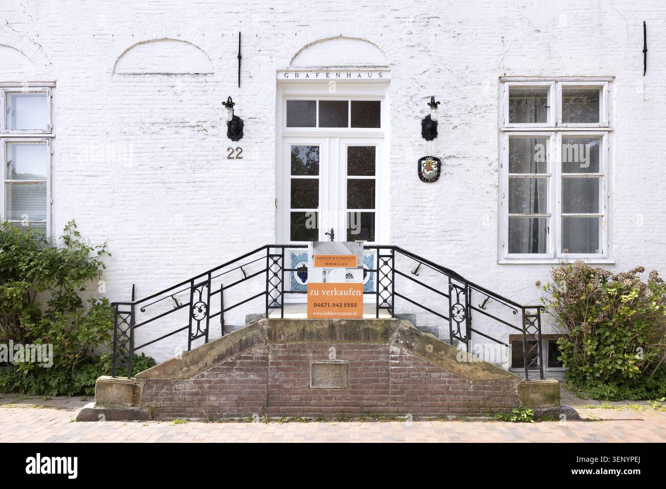 Grafenhaus, Friedrichstadt, Nordfriesland, Schleswig-Holstein, Deutschland Stockfoto