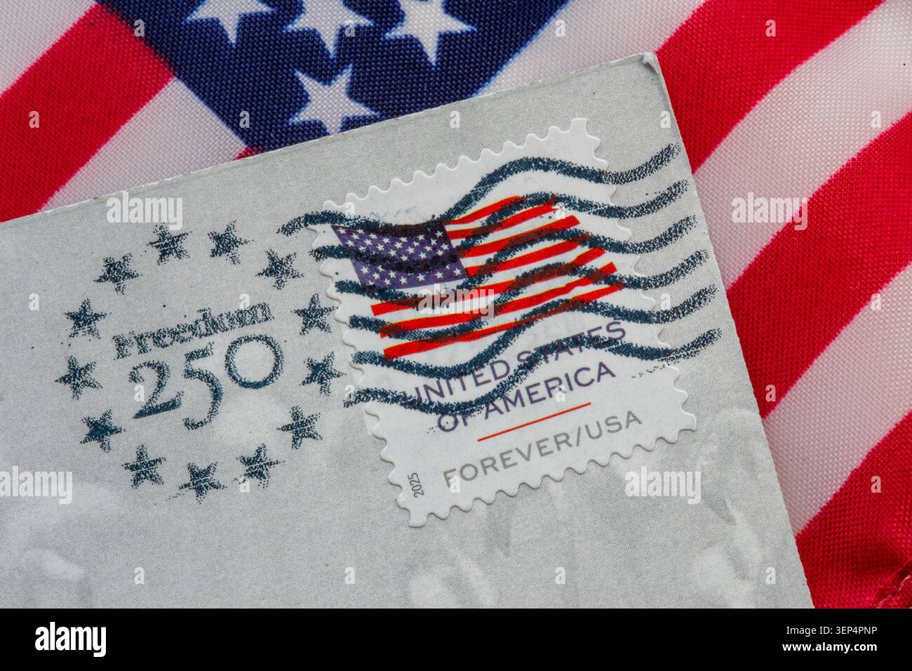 250. Jahrestag der USA ist am 4. Juli 2026 in den USA Stockfoto