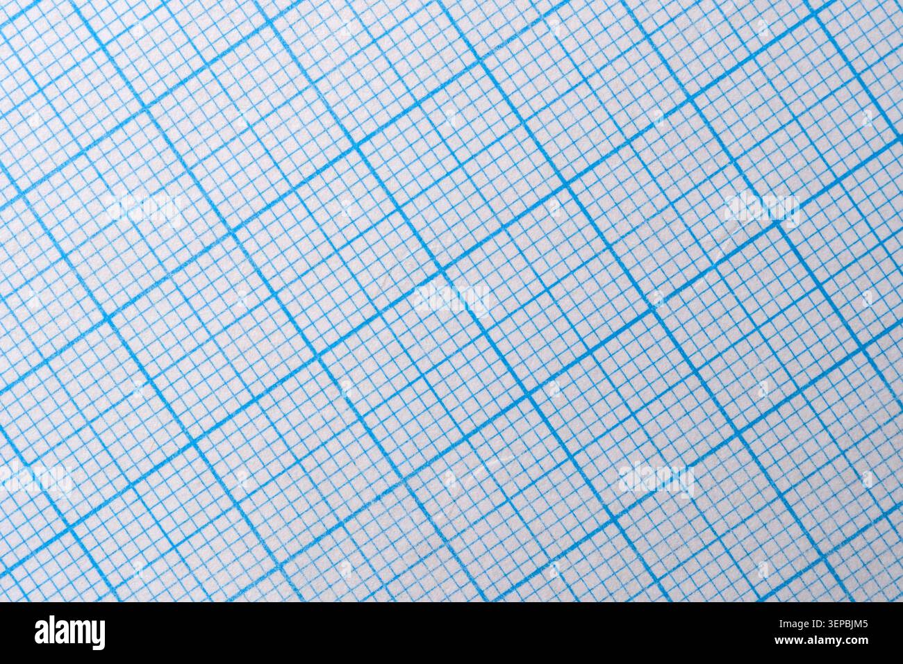 Ein präzises Rasterlayout mit dünnen blauen Linien sorgt für ein lebendiges und organisiertes Design. Stockfoto