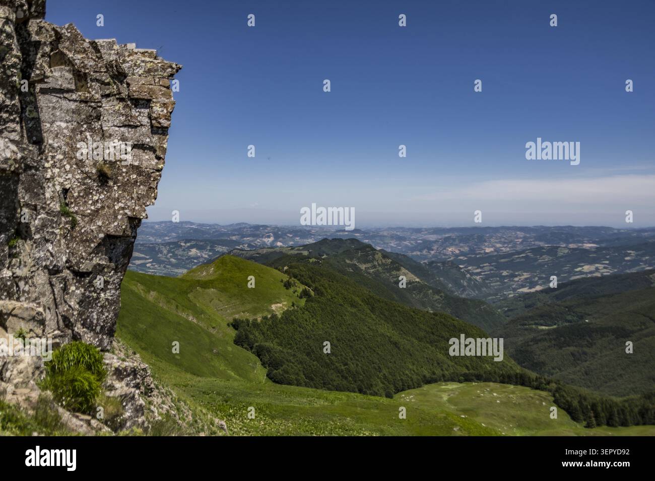 Vom Monte Spigolino Blick auf das Potal Stockfoto