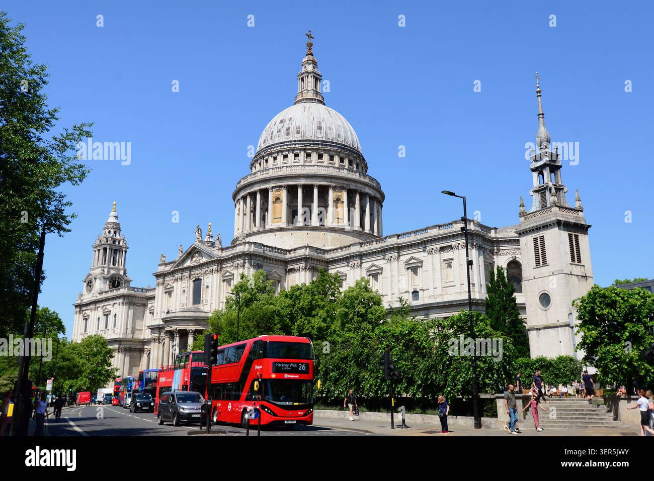 St Paul's Cathedral, The City, London, Großbritannien Stockfoto