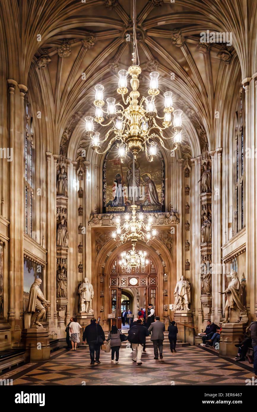 Häuser des Parlaments, Westminster, London, England, Vereinigtes Königreich Stockfoto
