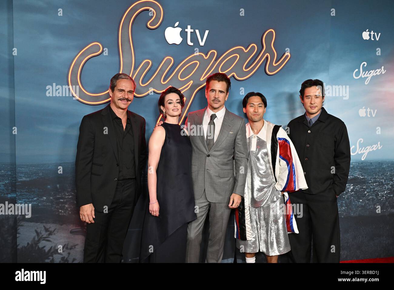 Westwood, USA. Juni 2026. Tony Dalton, Laura Donnelly, Colin Farrell, Jin Ha und Raymond Lee Credit: AFF/Alamy Live News Stockfoto