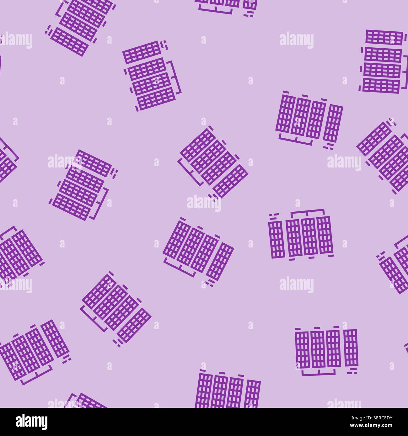 radix-Sortieralgorithmus Vektorlinie nahtloses Muster Radix-Sortieralgorithmus Zeichen Illustration Stock Vektor