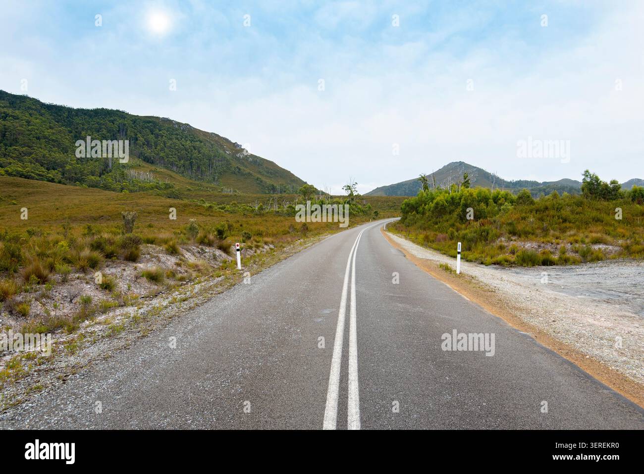 Gordon River Road (B61) - Tasmanien Stockfoto