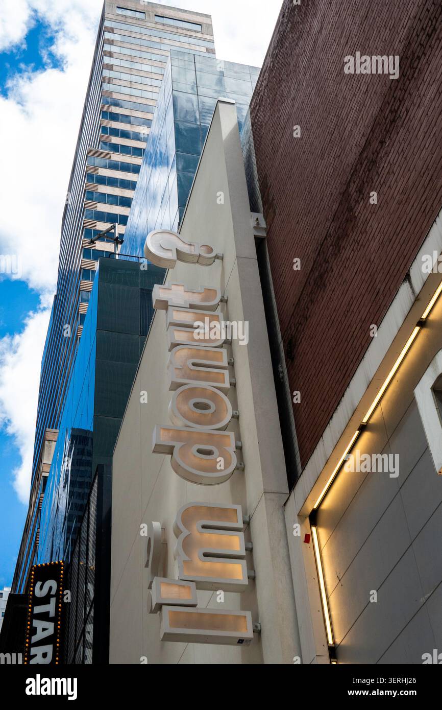„Ich bin Donut?“ Ist eine japanische Bäckerei am Times Square, NewYork City, USA 2026 Stockfoto