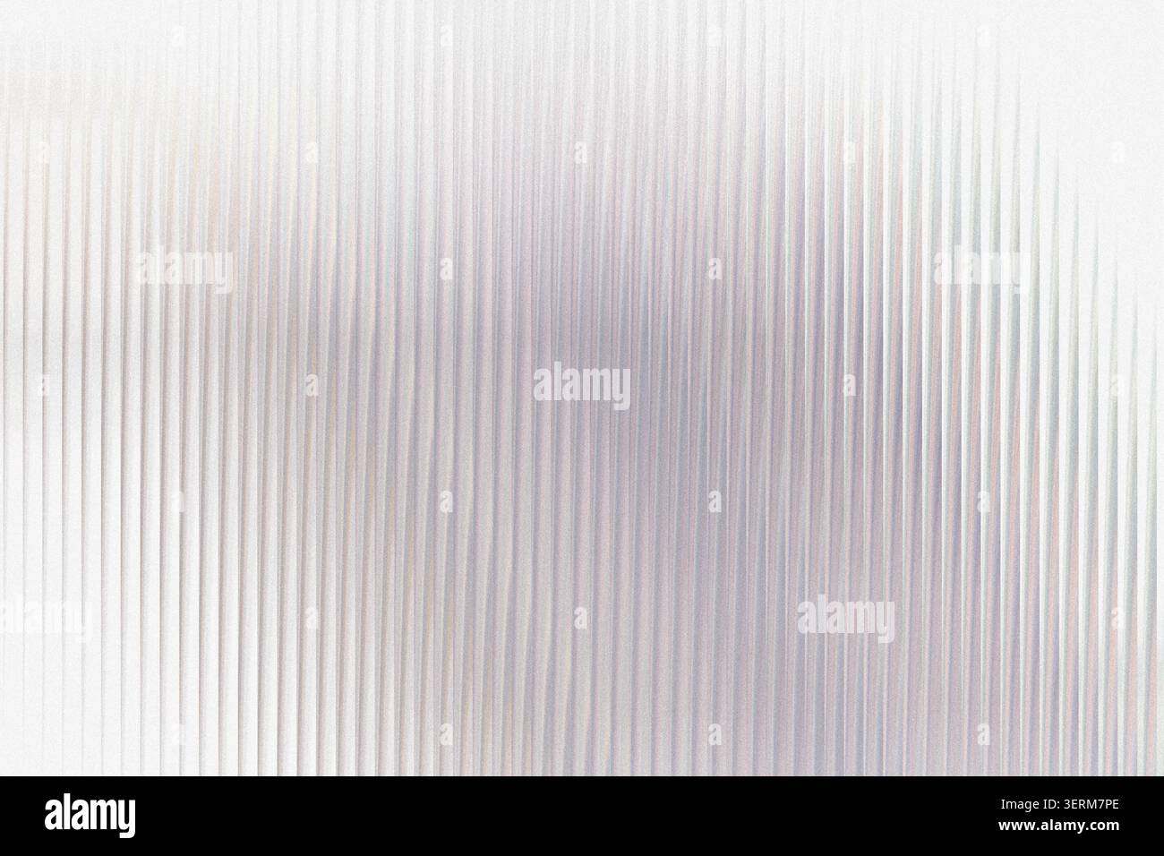 Ein heller, strukturierter Hintergrund mit vertikalen gerippten Linien und einem weichen, ätherischen Lichteffekt, perfekt für saubere und minimalistische Designprojekte. Stockfoto