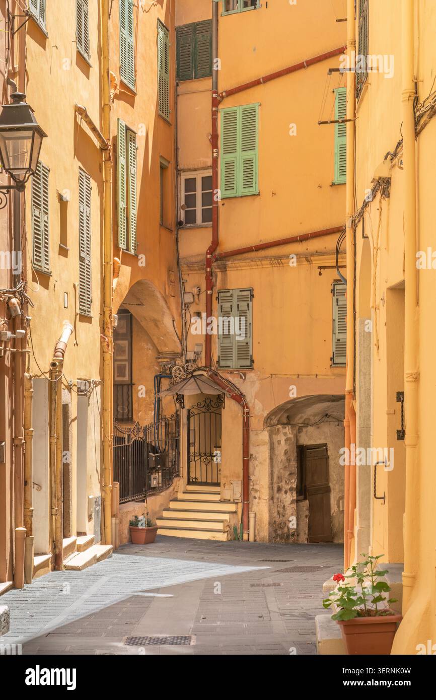 Menton Straßen Stockfoto