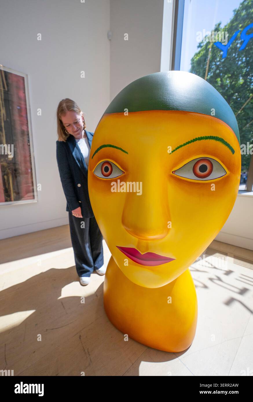 Phillips, London, Großbritannien. Juni 2026. Die Modern & Contemporary Art Evening & Afternoon Sale (26. Juni) Highlights sind: Nicolas Party, Head with a Frog, 2021. Geschätzte £ 150.000-250.000. Quelle: Malcolm Park/Alamy Live News Stockfoto