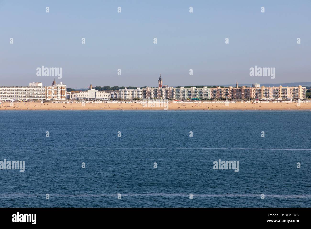 Calais plage vom Ärmelkanal Stockfoto