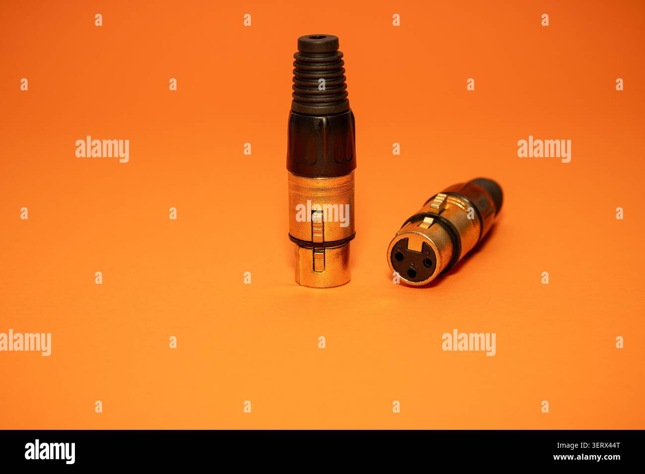 XLR-Buchse. Stockfoto
