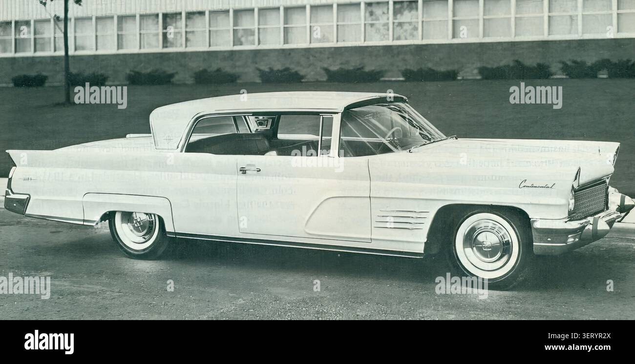 1960 Continental Mark V 2-türiges Hardtop – Oldtimer-Werbung Stockfoto
