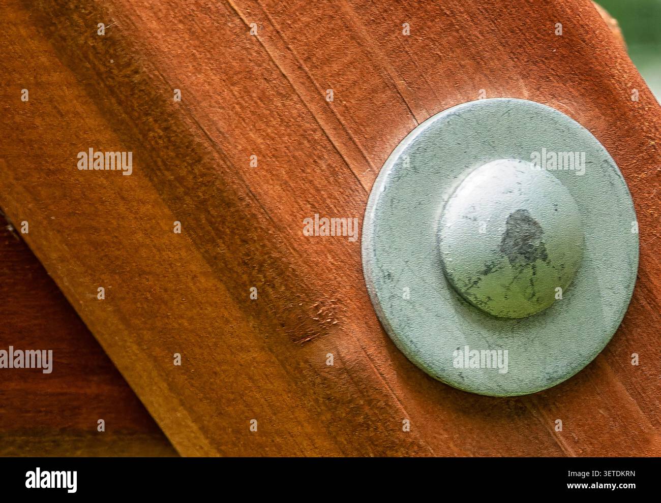 Ein industrielles Befestigungselement ist eine Edelstahlschraube Stockfoto