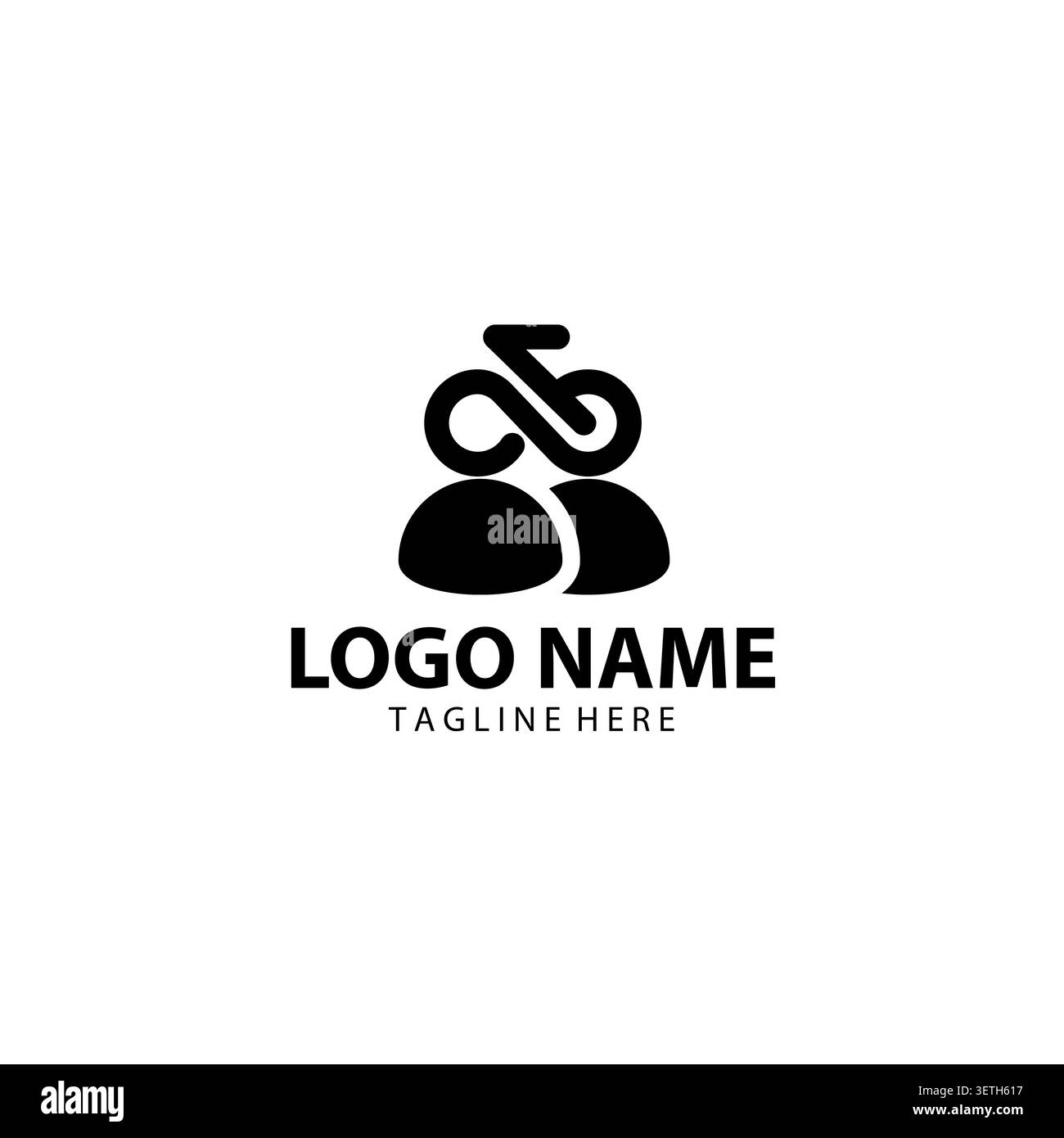 Fahrradlogo Design, Sport, schnell, Radfahren, Logo Design Icon, Vektor, Symbol, kreative Idee Stock Vektor