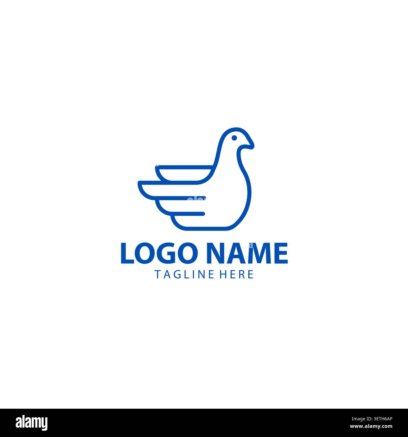 Kombination aus fliegender Taube mit Giving Hands Logo Stock Vektor