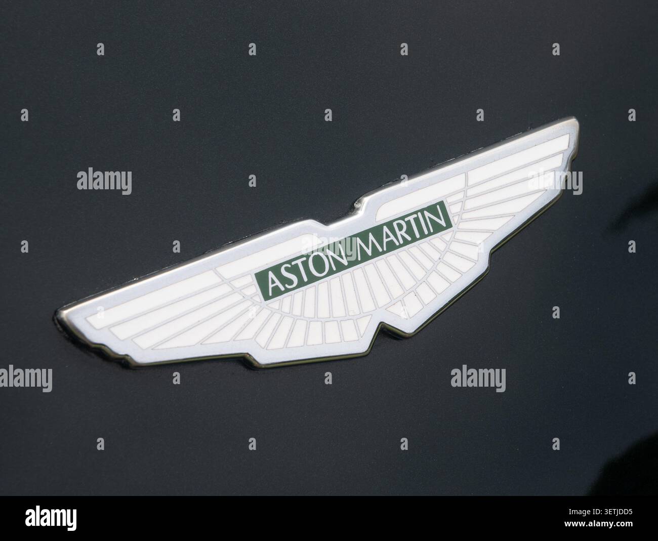 Aston Martin Autokennzeichen. Stockfoto