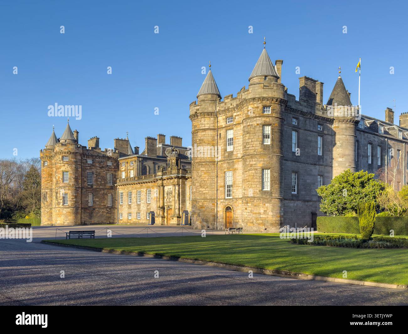 Edinburgh, Schottland. Palast des Holyrood-Hauses, Holyrood-Palast, königliche Residenz. Bild Phil Wilkinson / Alamy Stockfoto