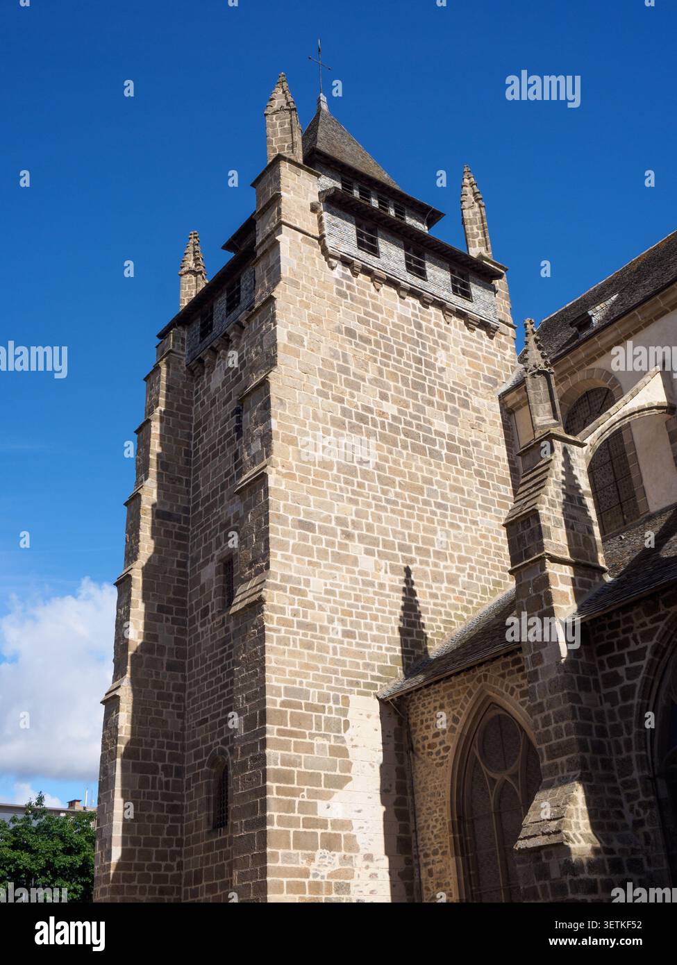 Kathedrale Saint Etienne, Turm Marie, St Brieuc Stockfoto