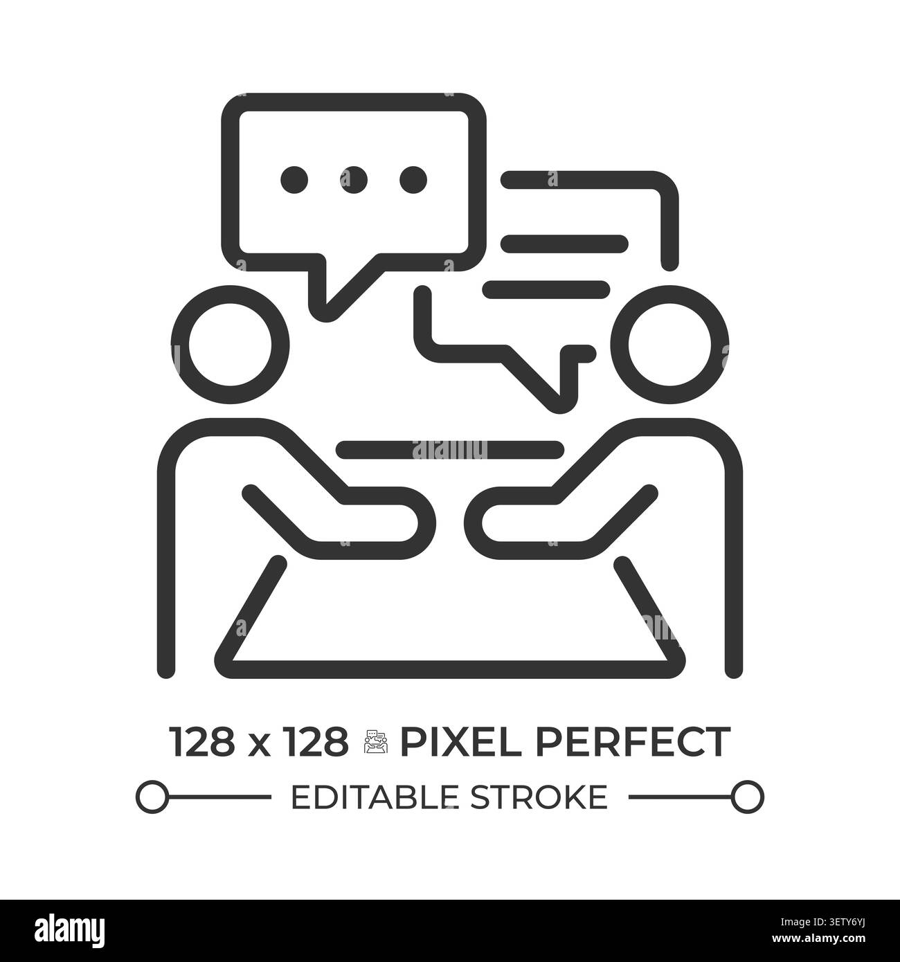 Symbol für die perfekte Pixellinie Stock Vektor