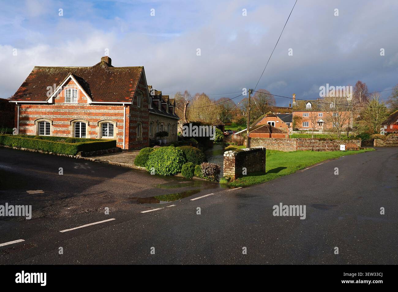 Fontmell Magna Dorf in North Dorset Stockfoto