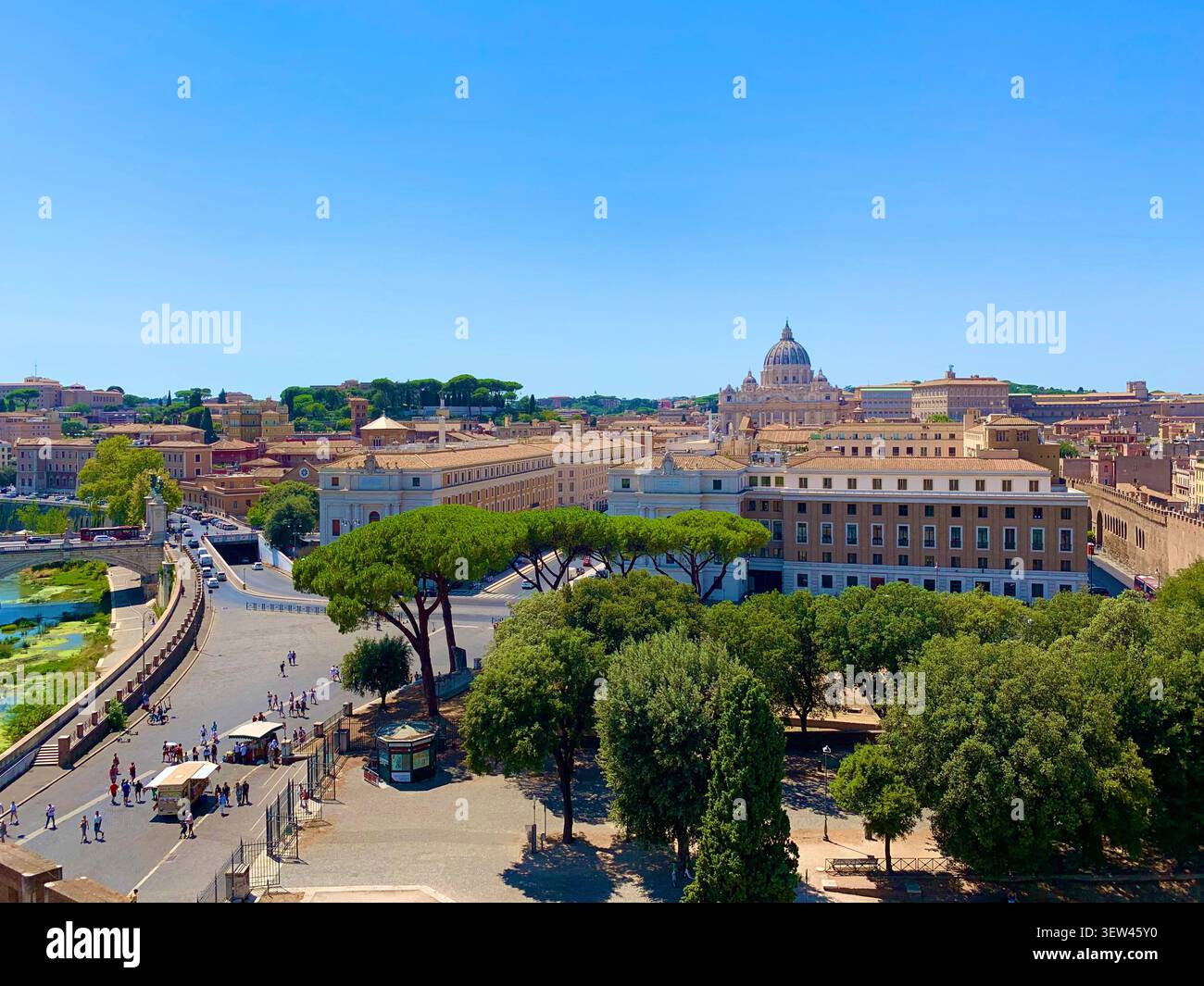 Skyline Von Rom, Italien - Smartphone-aufgenommenes Stockfoto