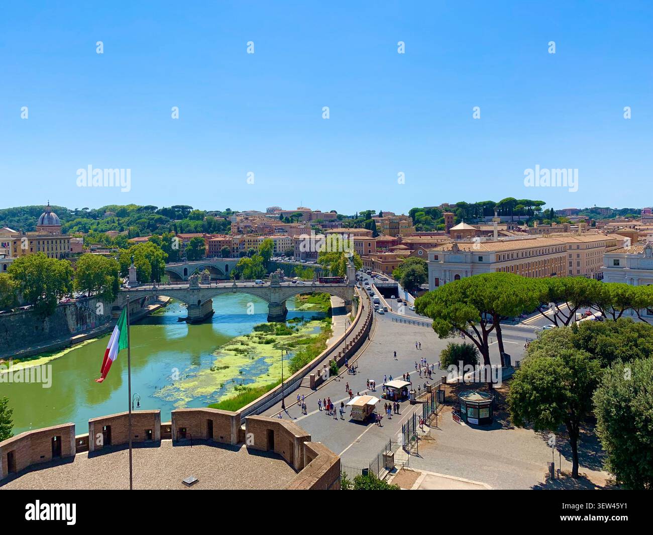 Skyline Von Rom, Italien - Smartphone-aufgenommenes Stockfoto