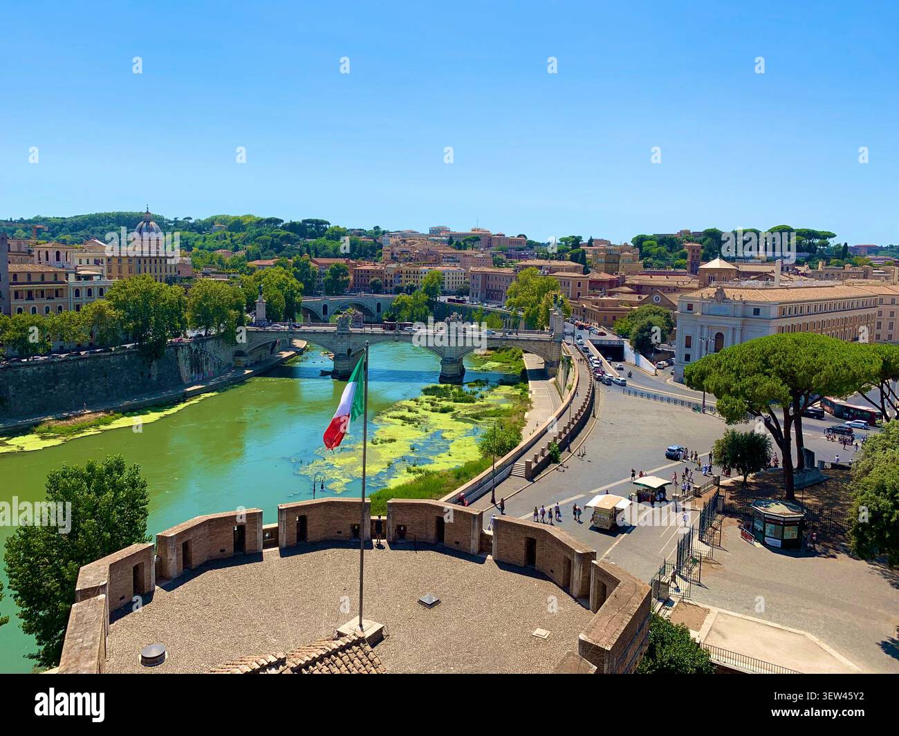 Skyline Von Rom, Italien - Smartphone-aufgenommenes Stockfoto