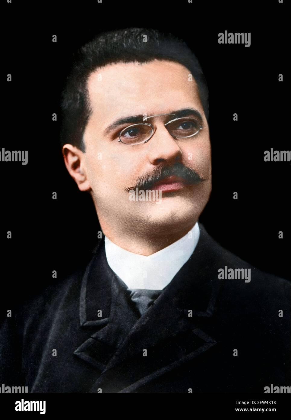 Portrait de Gaston Calmette (1858-1914), Journaliste francais Stockfoto