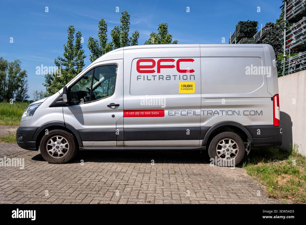 EFC Filtration Ford Transit Van Stockfoto