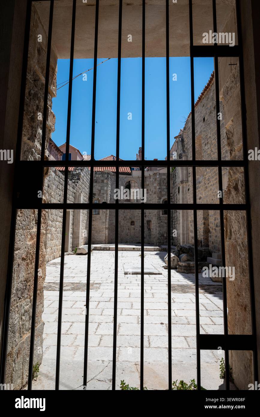 Teil des ehemaligen Jesuitenkollegiums in der Republik Ragusa, Dubrovnik, Kroatien Stockfoto