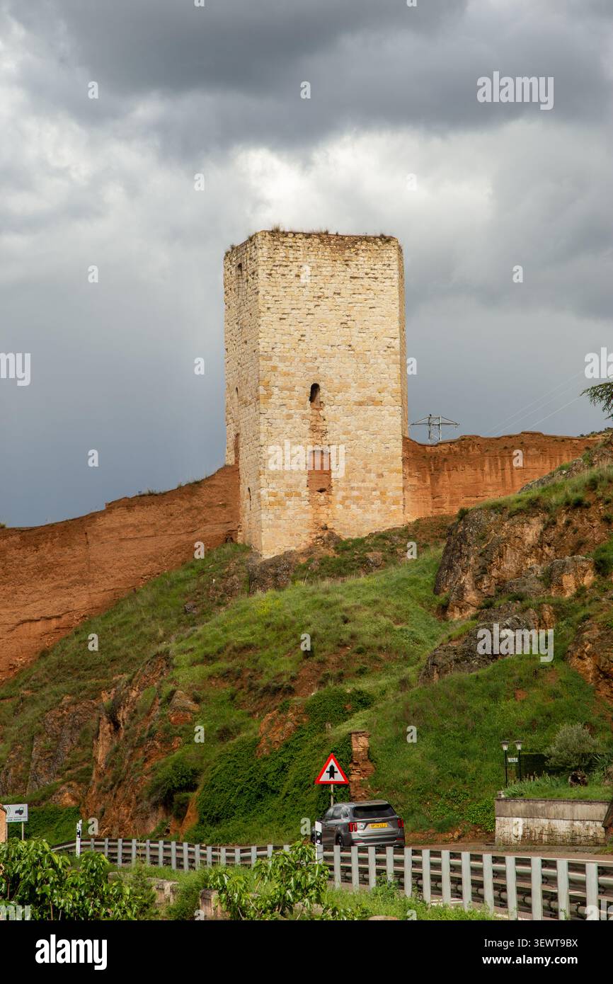 Die spanische Stadt Daroca, eine historische ummauerte Stadt in der Provinz Saragossa von Aragon, Spanien Stockfoto
