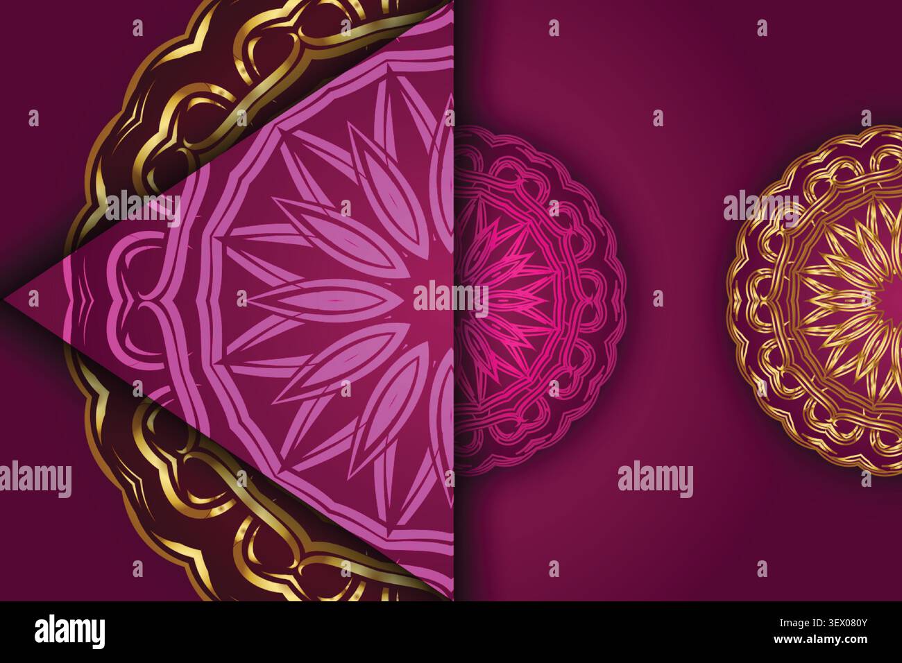 Elegante dekorative Mandala-Tapeten Stock Vektor