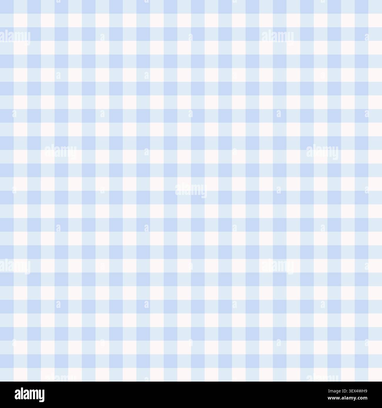 Nahtloses Muster in Gingham-Blau. Weiche Tapete mit Schottenkaro. Retro-Tischdecke. Stock Vektor
