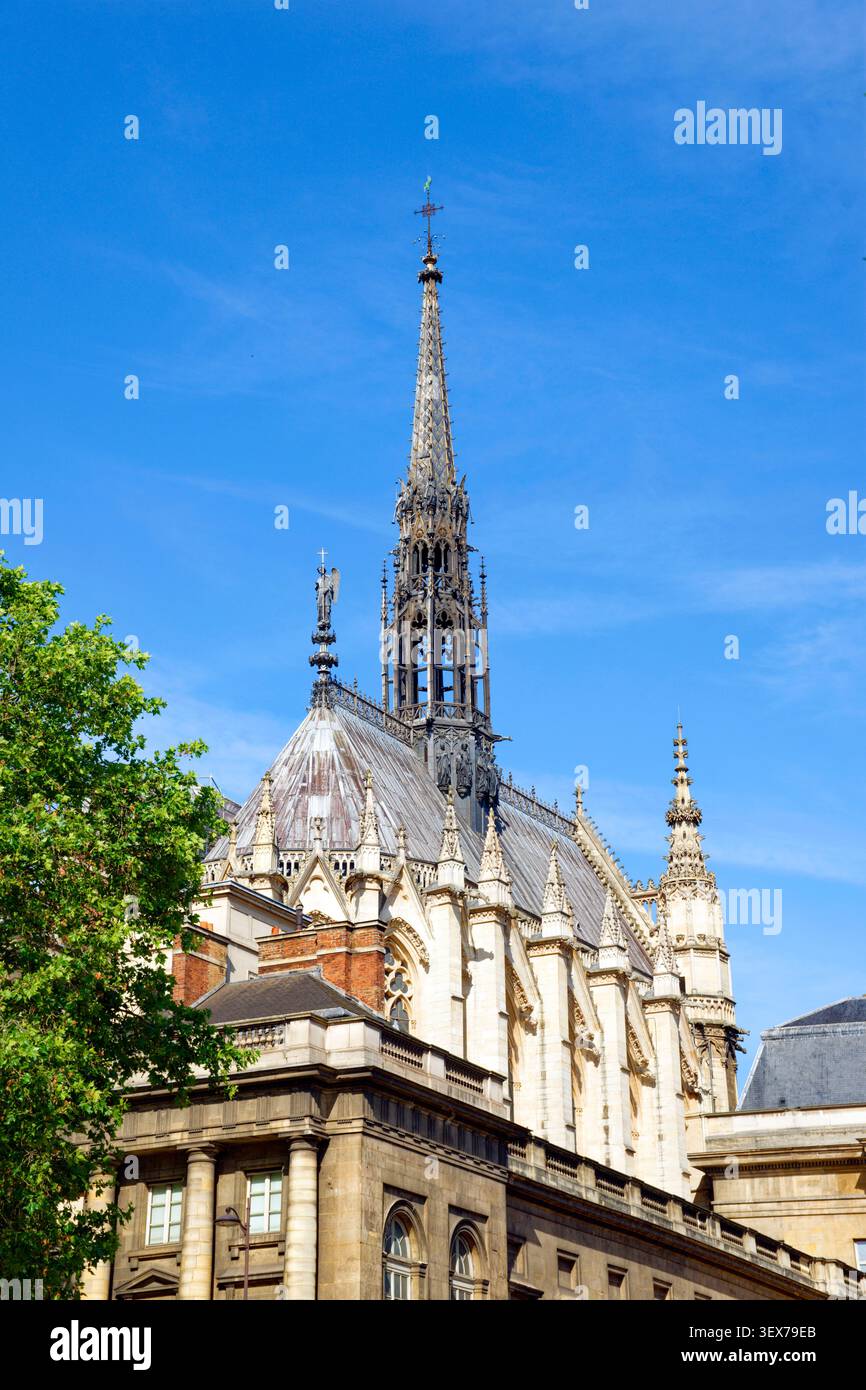 Frankreich, Paris, Bereich als Weltkulturerbe von der UNESCO, der Ile de la Cite, Sainte Chapelle Stockfoto
