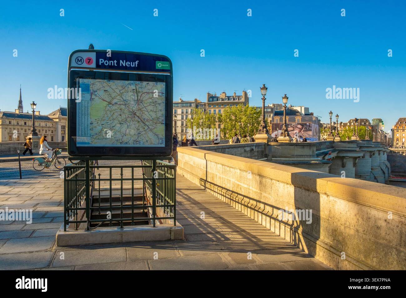Frankreich, Paris, U-Bahn-Station Pont-Neuf Stockfoto
