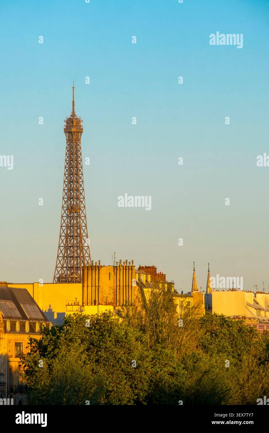 Frankreich, Paris, Bereich Weltkulturerbe der UNESCO, der Eiffelturm Stockfoto