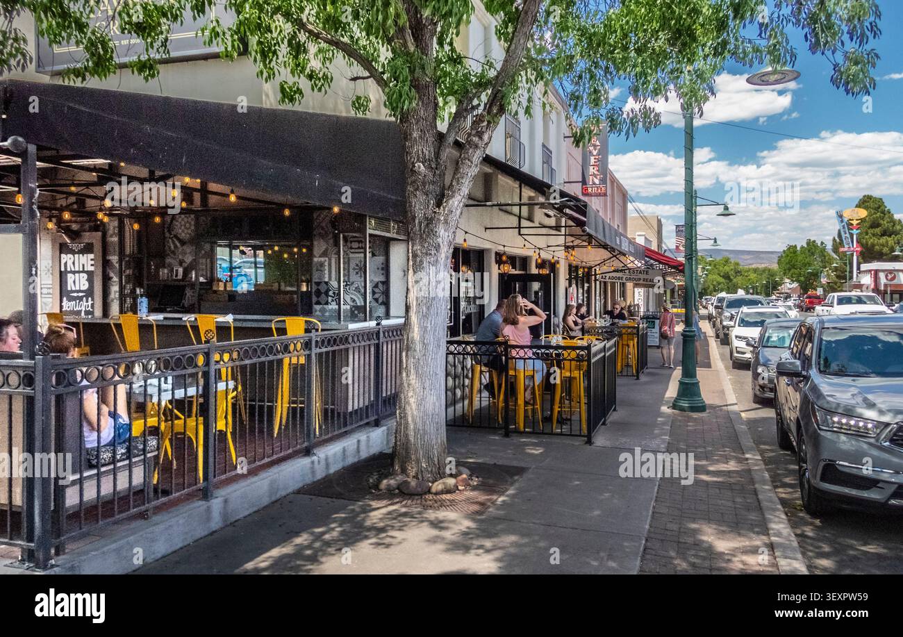 Main Street in Old Town Cottonwood Arizona USA Stockfoto