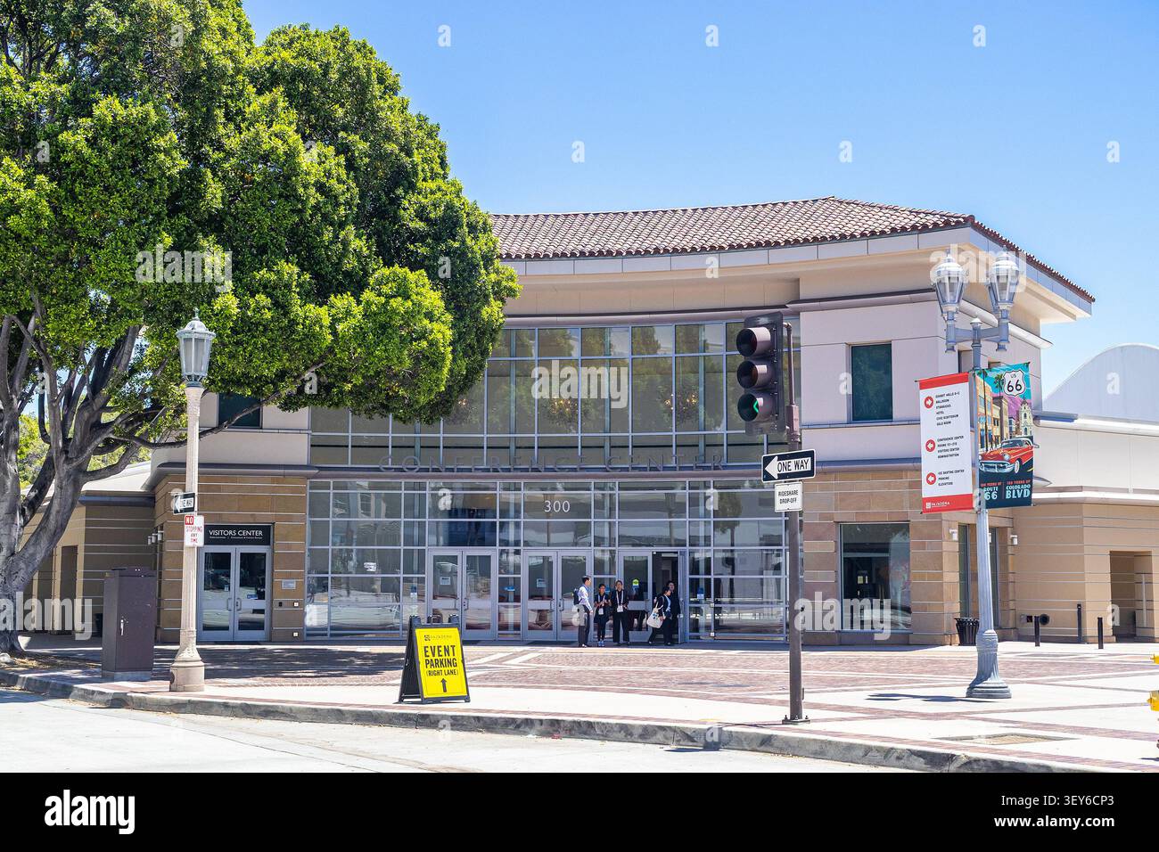 Pasadena Convention Center, Pasadena, Kalifornien, Außenansicht des Pasadena Conference Center Stockfoto