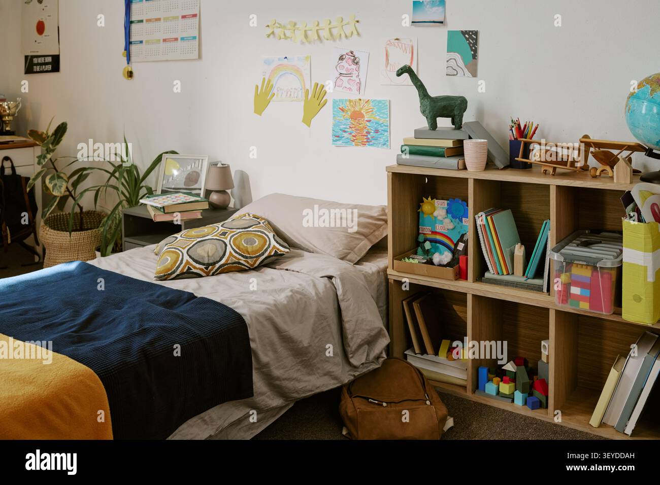 Kinderzimmer Innenraum unterstützt Lernen und kreative Entwicklung Stockfoto